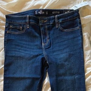 Hollister Mid-Rise Super Skinny Dark Wash Jeans
